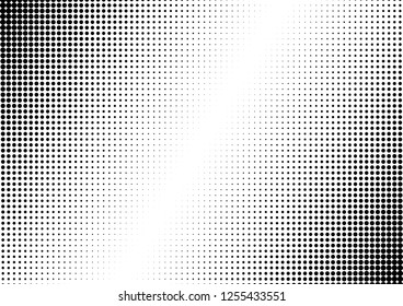 Halftone Dots Background. Abstract Modern Texture. Points Black and White Backdrop. Pop-art Pattern. Vector illustration