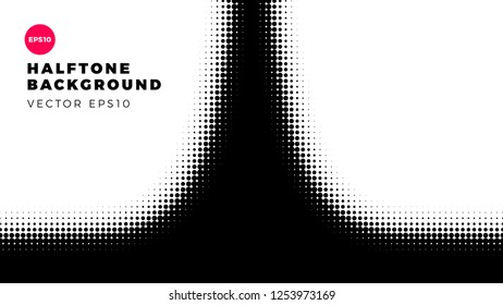 Halftone dots background, abstract overlay pattern, vector illustration