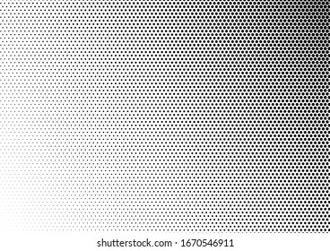 Fondo de puntos de semitono. Fondo blanco y negro. Textura pop-art. Patrón de angustia moderno. Ilustración del vector