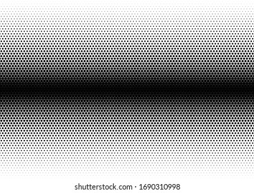 Halftone Dots Background. Black and White Distressed Overlay. Abstract Backdrop. Fade Grunge Pattern. Vector illustration