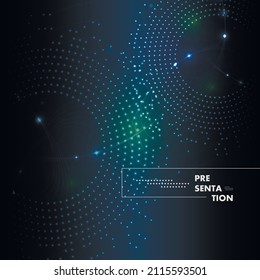 Halftone dots background. Business technology concept. Vector pattern. Business card. Web template. Vintage style. Abstract vector texture