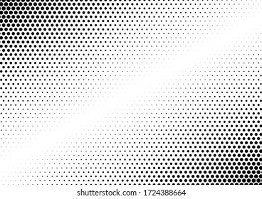 Halftone Dots Background. Grunge Distressed Overlay. Fade Abstract Pattern. Pop-art Texture. Vector illustration