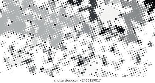 Halftone Dots Background. Grunge Distressed Overlay. Fade Abstract Pattern. Pop-art Texture. Vector illustration