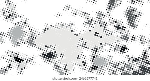 Fondo de puntos de semitonos. Grunge Ansioso Overlay. Desvanecer patrón Abstractas. Textura de arte Pop. Ilustración vectorial