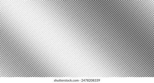 Fondo de puntos de semitonos. Grunge Ansioso Overlay. Desvanecer patrón Abstractas. Textura de arte Pop. Ilustración vectorial