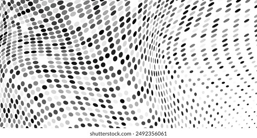 Fondo de puntos de semitonos. Grunge Ansioso Overlay. Desvanecer patrón Abstractas. Textura de arte Pop. Ilustración vectorial