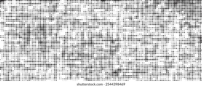 Halftone Dots Background. Grunge Distressed Overlay. Fade Abstract Pattern. Pop-art Texture. Vector illustration