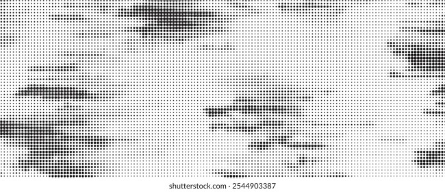 Halftone Dots Background. Grunge Distressed Overlay. Fade Abstract Pattern.
