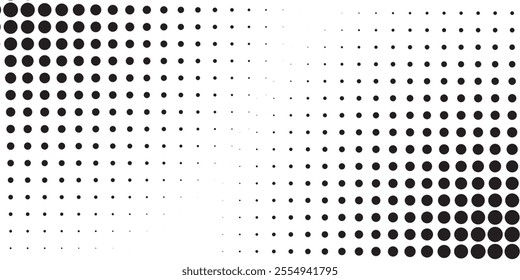 Halftone Dots Background. Grunge Distressed Overlay. Fade Abstract Pattern. vector
