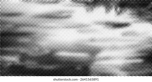 Halftone Dots Background. Grunge Distressed Overlay. Fade Abstract Pattern. Pop-art Texture. eps10