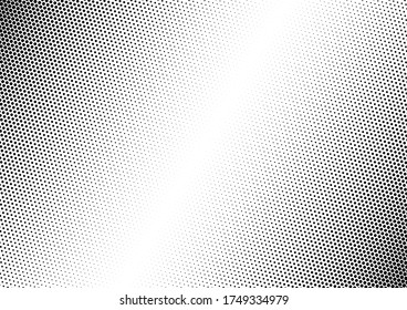 Halftone Dots Background. Grunge Fade Overlay. Modern Texture. Pop-art Black and White Backdrop. Vector illustration