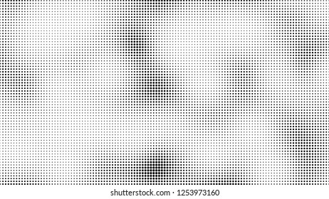 Halftone dots background, grunge overlay pattern, vector illustration