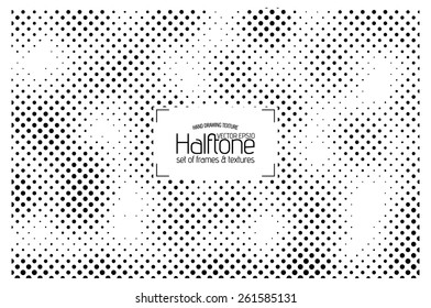 Halftone dots background - Logo Design Element. Abstract vector template - easy to use