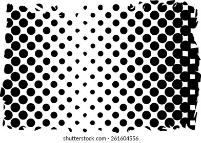 Halftone dots background - Logo Design Element. Abstract vector template - easy to use