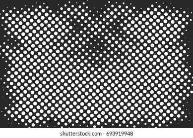 Halftone dots background - Logo Design Element. Abstract vector template - easy to use
