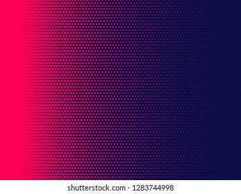 Halftone dots background, Magenta and dark blue color, overlay pattern, vector illustration