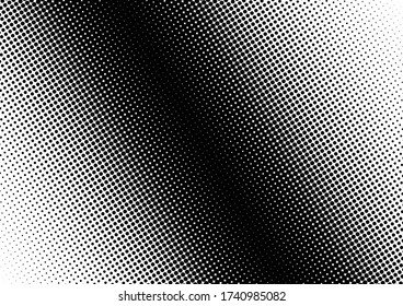 Halftone Punkte Hintergrund. Moderne Grunge Texture. Beängstigendes Overlay. Hintergrund des Jahrgangs. Vektor-Abbildung