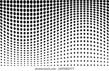 Fondo de puntos de semitono sobre fondo blanco