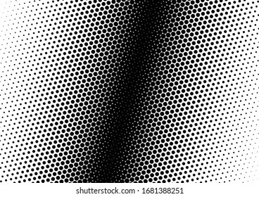 Halftone Punkte Hintergrund. Punkte Overlay. Moderne schwarz-weißer Hintergrund. Grunge Pop-Art Texture. Vektorillustration
