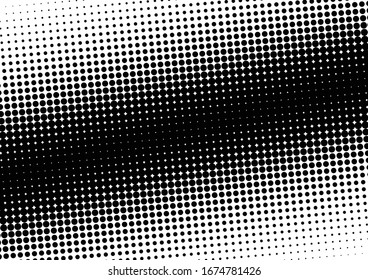 Halftone Dots Background. Pop-art Overlay. Vintage Distressed Texture. Grunge Backdrop. Vector illustration
