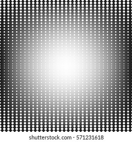 Halftone dots background, seamless pattern.