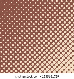 Halftone dots background, square composition - illustration