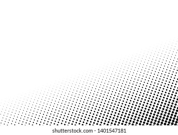 Halftone dots background.Black white dots halftone texture.Pop art template, texture.Grunge Abstract Pattern.Vector illustration.