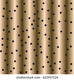 Halftone dots. Black dots on brown  background. 