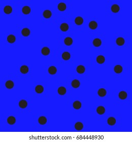 Halftone dots. Black dots on dark blue background.