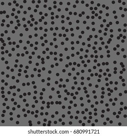 Halftone dots. Black dots on gray background.