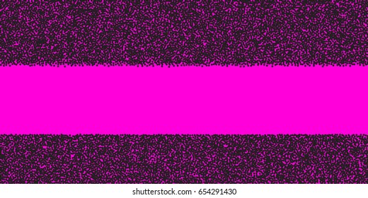 Halftone dots. Black dots on pink background. 