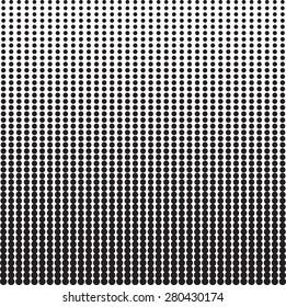 Halftone dots. Black dots on white background, Vector Illustration.