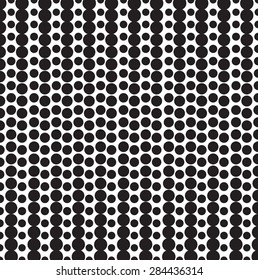 Halftone dots. Black dots on white background, Vector Illustration.