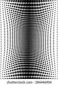 Halftone dots. Black dots on white background, Vector Illustration.