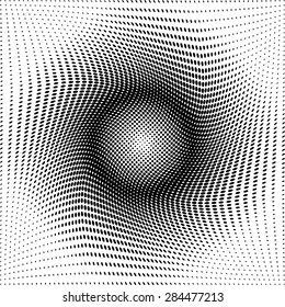 Halftone dots. Black dots on white background, Vector Illustration.