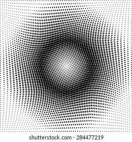 Halftone dots. Black dots on white background, Vector Illustration.