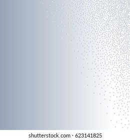 Halftone dots. Black dots on white light blue background. 