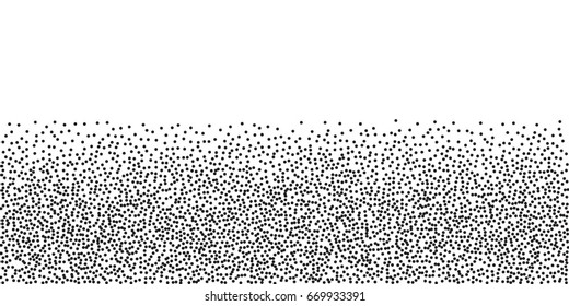 Halftone dots. Black dots on white background.