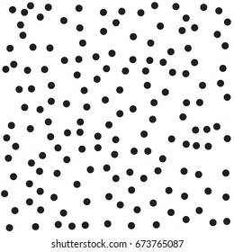 Halftone dots. Black dots on white background.