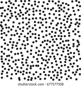 Halftone dots. Black dots on white background.