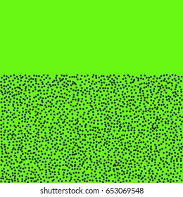 Halftone dots. Black dots on yellow background. 