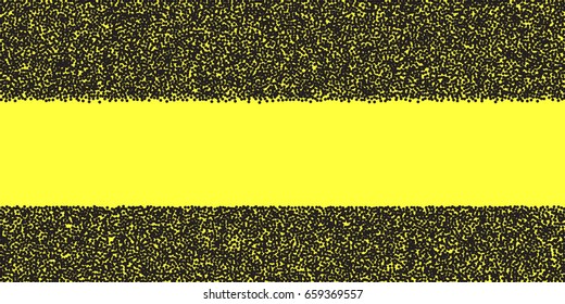 Halftone dots. Black dots on yellow background. 