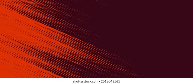 Halftone dots black and red color pattern gradient grunge texture background. Dot pop art comic sport style vector illustration. grunge vector dots