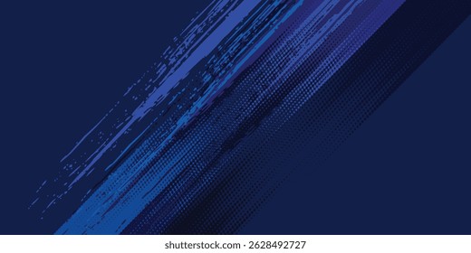 meio-tom pontos cor azul padrão gradiente gradiente textura fundo. Ponto pop art cômico esporte estilo v esporte artes