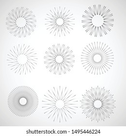 Halftone dots in circle form. round logo . vector dotted frame . design element