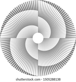 Halftone dots in circle form. round logo . vector dotted frame . design element