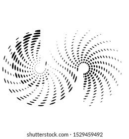 Halftone dots in circle form. round logo . vector dotted frame . design element