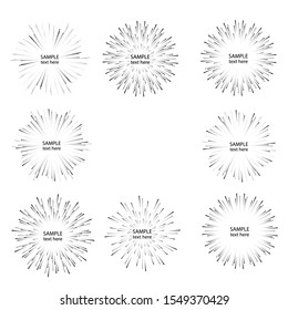 Halftone dots in circle form. round logo . vector dotted frame . design element