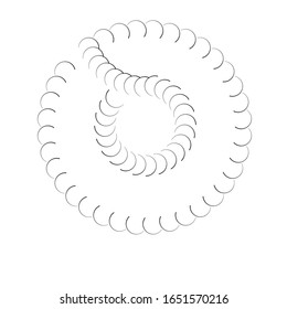 Halftone dots in circle form. round logo . vector dotted frame . design element