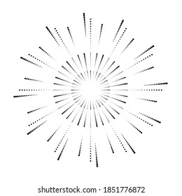 Halftone dots in circle form. round logo . vector dotted frame . Half tone design element